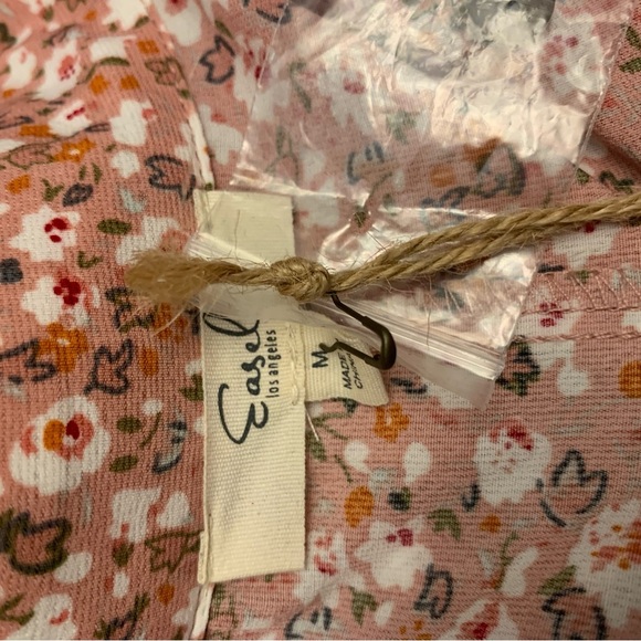 Easel NWT Floral Dress Pink Medium Oversized - Picture 4 of 8